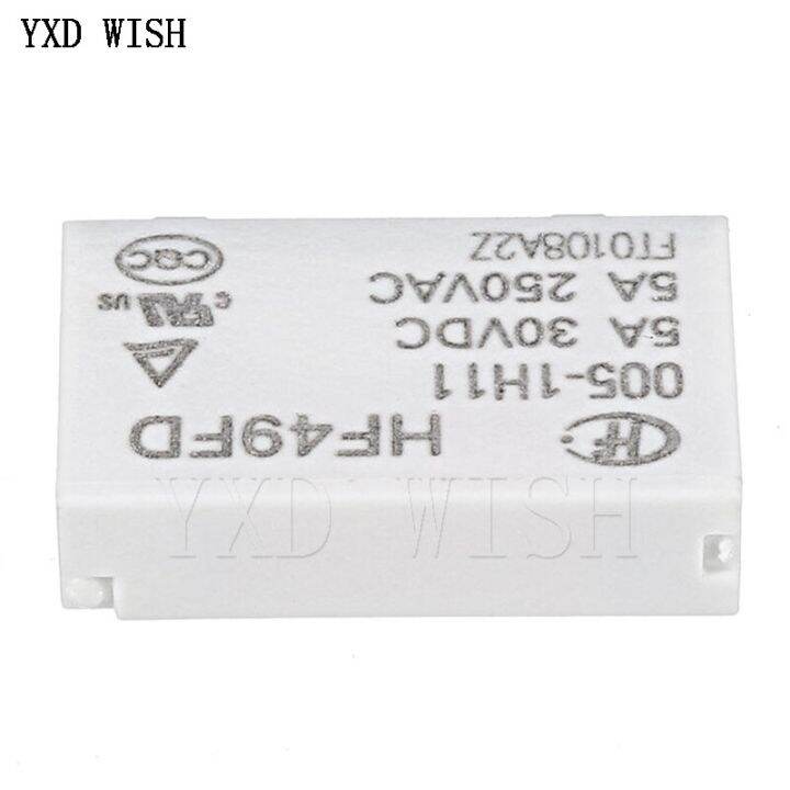 รีเลย์-hf49fd-005-hf49fd-024-1h11สำหรับ-hf49fd-012-1h11-hf49fd-005-1h11-hf49fd-012-024รีเลย์5a-4pin-1h11-dc-5v-12v-24v