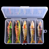 1pcs/Winter fishing gear Bionic Multi-section Swim hard bait  Artificial Wobbler Trolling pike carp crank lure Fishing Reels