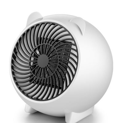 แบบพกพาน่ารักรูปร่าง250W เครื่องทำความร้อนพัดลมไฟฟ้าปรับ Thermostat ป้องกันความร้อนสูงเกินไปสำหรับภายในบ้าน EU / US