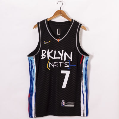 2020-21ฤดูกาลใหม่ NBA Men S ตาข่าย Brooklyn #7เสื้อยืดเควินดูแรนท์ City Black Basketball Jerseys