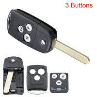 KUMSUN 3ปุ่ม Auto Smart Car Key Fob Case ทนทานเปลี่ยนรีโมทคอนลพร้อมใบมีด HON66 Fit สำหรับ Honda Civic Accord Jazz Cou