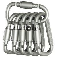 Hot Thick 8CM Lock D Type Mountaineering Buckle Fast Hanging Aluminum Hard Durable