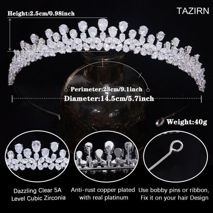 tazirn-มงกุฎขนาดเล็กใหม่และมงกุฎสำหรับผู้หญิงเครื่องประดับผมสำหรับเจ้าสาวเซอร์โคเนียทำด้วยมือ-cz-เครื่องประดับผม