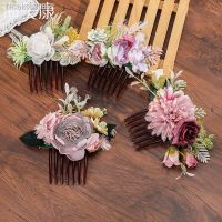 ✒✌ Haimeikang Women Rose Flower Retro Combs Brides Hair Pins Hair Comb Wedding jewelry Accessories Red Rose Hairpin Hair Jewelry