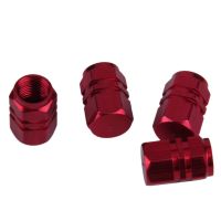 KAKA 4pcs อลูมิเนียมรถบรรทุกรถจักรยานยนต์ล้อยางรถยนต์ Rims Air Valve Stem Caps