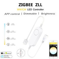 Zigbee 3.0ภายใต้ตู้ LED CCT แสงสีขาวอบอุ่นอุณหภูมิสีคู่รอบโคมไฟทำงานร่วมกับตู้ตู้และตู้เสื้อผ้า