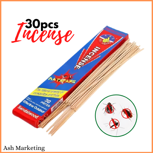 30 pcs Mosquito Killer Incense Sandalwood Scent Stick Powerfully Repel