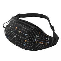 Cryptocurrency Altcoin Digital Currency Logo Fanny Pack Women Men Bitcoin Crossbody Waist Bag for Running Phone Money Pouch Running Belt
