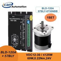 ICAN แม่เหล็ก BLD-120A ตัวควบคุมและมอเตอร์แบบไร้แปรงถ่าน24V 69วัตต์ควบคุมมอเตอร์ Dc