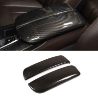 For BMW X5 X6 F15 F16 2014 2015 2016 2017 2018 2019 ABS Carbon Texture Stowing Tidying Armrest Box Protective Covers Trim