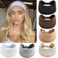 【YF】 Vintage Solid Color Yoga Headband Knotted Wide Hairband Fashion Turban Makeup Hair Hoop Headwrap Accessories Wholesale