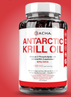 DACHA Premium Antarctic Krill Oil,  Astaxanthin and Phospholipids 120 Soft Gels