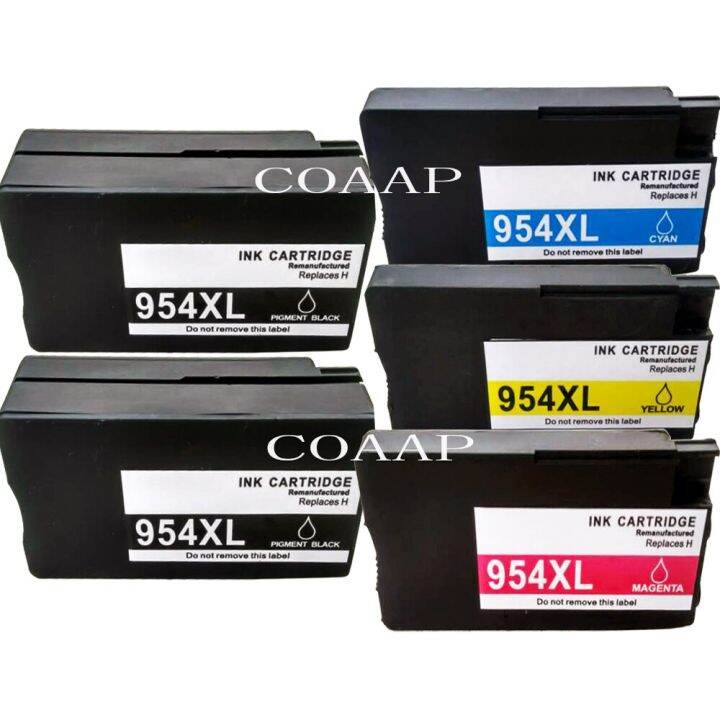 5เข้ากันได้-hp954-954xl-ตลับหมึกสำหรับ-hp-officejet-pro-7740-8210-8710-8715-8716-8720-8725-8730-8740เครื่องพิมพ์แบบ-all-in-one