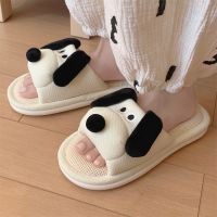 【CC】❏✴☍  Slippers 2023 New Fashion Kawaii Cartoon Dog Four Seasons Indoor Floor