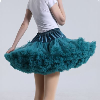 กระโปรงเครื่องแต่งกายสำหรับผู้หญิงแบบทางการกระโปรงบัลเล่ต์สำหรับผู้หญิงกระโปรงชุดคอสเพลย์โลลิต้าเอวสูง ROK Mini ฟูฟ่องสำหรับผู้ใหญ่กระโปรงเต้นรำบัลเล่ต์สาวหวานผ้าทูลเป็นชั้น