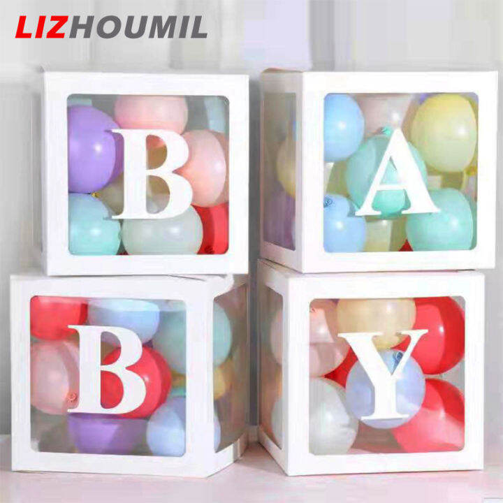 lizhoumil-กล่องลูกโป่งใสลาย-love-4ชิ้น-น้ำหนักเบาใช้ซ้ำได้ใช้สำหรับอาบน้ำทารกปาร์ตี้วันเกิดตกแต่งวันวาเลนไทน์