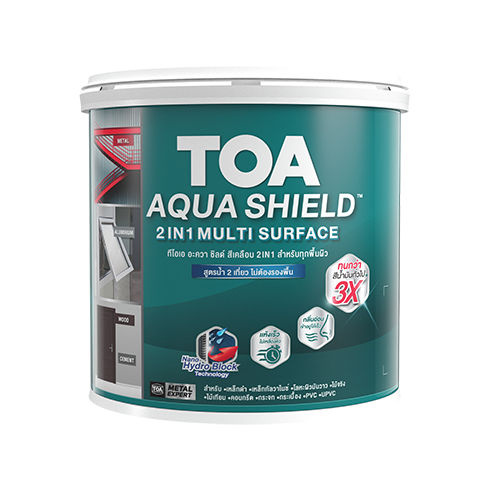 toa-aqua-shield-สีเคลือบ-สูตรน้ำ-3-5-ลิตร-สีทากระเบื้อง-สีทากระจก-สีทาเหล็ก-ไม้เทียม-กลิ่นอ่อน-ทาทับได้หลายพื้นผิว