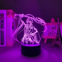 Led Light Genshin Impact Kamisato Ayato for Child Bedroom Decor Birthday Gift Home Decoration Genshin Impact 3d Lamp Game Room Nails Screws Fasteners