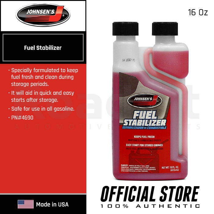 Johnsen's Fuel Stabilizer Car Additive for Gasoline 16oz PN4690 MC