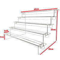 1-5ชั้นยืนแสดงคริลิคที่ชัดเจนแสดง Riser แร็คสำหรับคัพเค้กขนมขนมน้ำหอมชั้นวางตัวเลขรุ่นตกแต่งออแกไนเซอร์