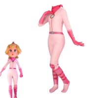 [May hot] New Mario cos jumpsuit battle suit movie cosplay play tight clothes dress female