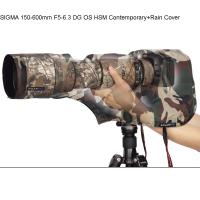 ROLANPRO ฝนปกฝน XS ขนาดสำหรับ SIGMA 150-600มม. F5-6.3 DG OS HSM สีเขียวทหารลายพรางร่วมสมัยเลนส์กล้องโทรศัพท์