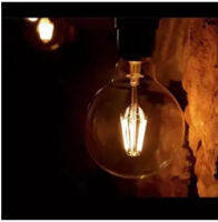 หลอดวินเทจ LED Filament Bulb G95-4W/2200K กระจกสีชาทอง