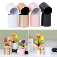 【YF】☼  4pcs Round Paper Packing Storage Wedding Florist Bouquet Vase