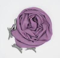 Cross-border pure color pearl chiffon scarf hui fabric plover bowknot is my hijab Muslim headscarves in the Middle East