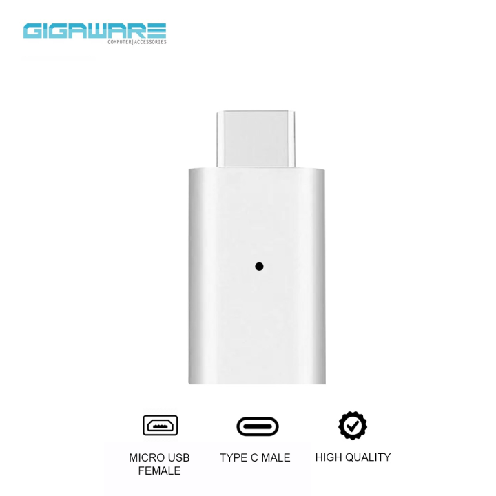 10-Inch USB-C To Micro USB Adapter - Right Angle Gold Plated Converter Cable