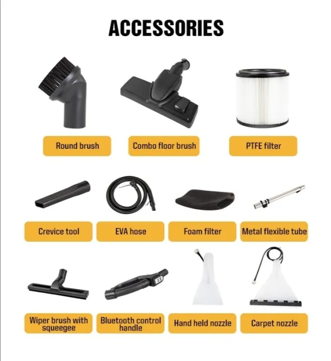 VACMASTER BEAST EXTRACTOR/ ACCESORIES/ ATTACHMENTS/ BLUETOOTH CONTROL