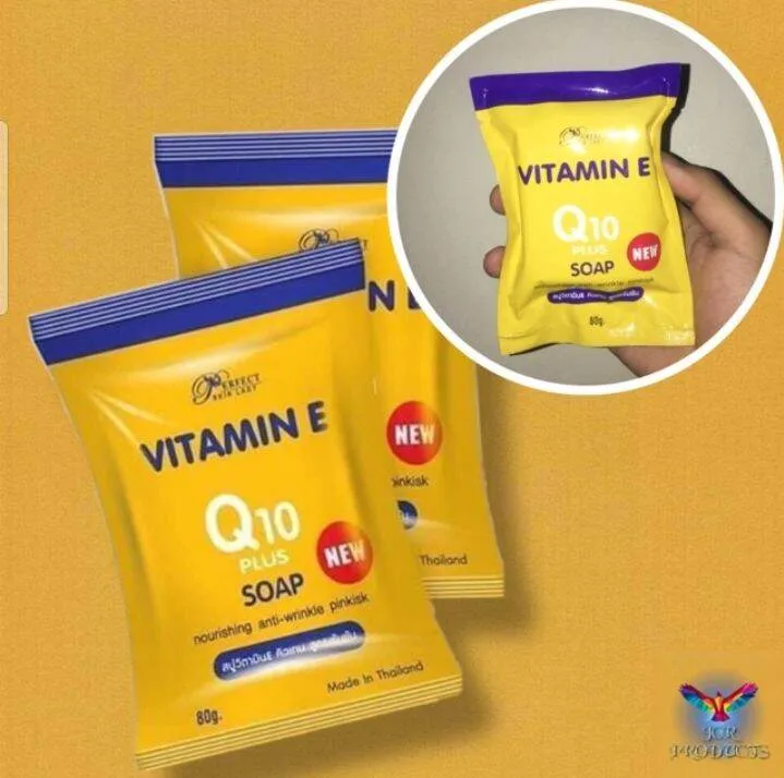 VitaminE Q10 plus soap 80g 3X bar soap single pack each Lazada PH
