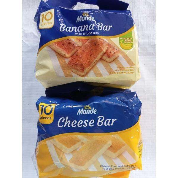 ye69652518 Monde Banana Bar With Choco Bits 10x20g and Monde Cheese Bar