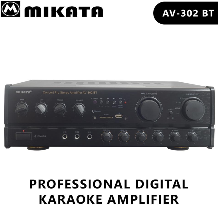 Professional Digital Karaoke Amplifier Bluetooth 400W PMPO TVDVD Line