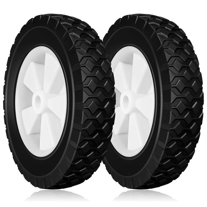 2pcs-8-inch-wheels-replacement-for-oregon-72-108-radio-flyer-wagon-lawn-mower-grill-wheels-replacement-with-diamond-tread-replacement-accessories