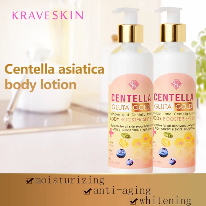 Centella asiatica gold body moisturizers 250ml skin white lotion with