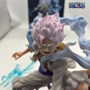 One Piece Anime Lightning Luffy Gear 5 Figurine Sun God Nikka