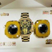 สายคู่ Z76 Ultra นาฬิกาอัจฉริยะขายดีในตะวันออกกลาง 24K นาฬิกาทองขนาดใหญ่ G9 Ultra Pro