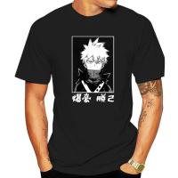 My Hero Academia Mens Costume Japanese Anime Casual T-shirts Harajuku Print Male T-shirt Bakugou Katsuki Men T Shirt Streetwear