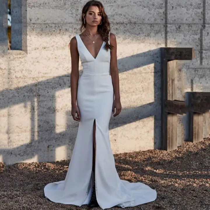 Eightree Boho A-Line Wedding Dresses Long Sleeve Sweetheart Bridal Dress Elegant Princess Evening Wedding Gowns Custom Size