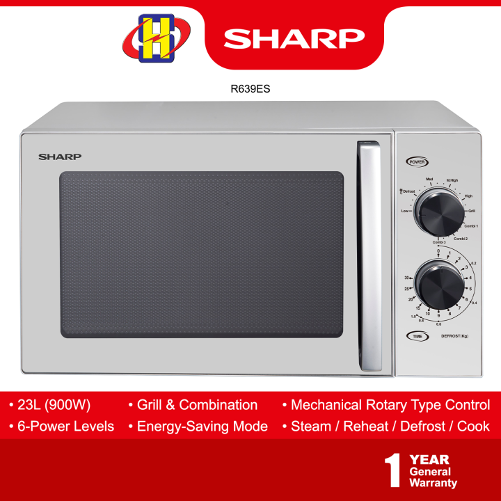 Sharp Microwave Oven (23L) 6Power Level with Grill & Combination