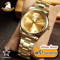 AMERICA EAGLE นาฬิกาข้อมือสุภาพบุรุษ สายสแตนเลส รุ่น SW8003G – GOLD/GOLD