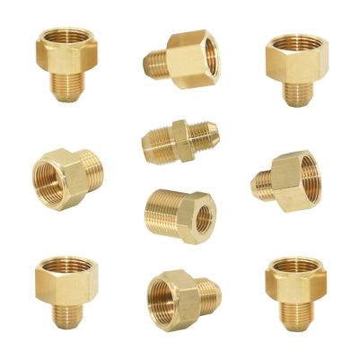 Brass Threaded Connector M14 M18 M22 3/8" 1/2" Transitional&nbsp;Coupling&nbsp;Water Faucet Fittings For Bubbler Kitchen And Bathroom Plumbing Valves