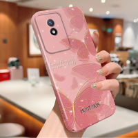 เคส Case4you สำหรับ Vivo Y02A Y02T ทั้งหมดกรณีโทรศัพท์ฟิล์มการ์ตูนที่มีสีสันผีเสื้อออกแบบเปลือกแข็งคลุมทั้งหมดเคสป้องกันทนแรงกระแทกกล้อง