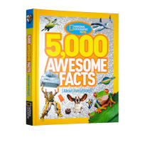 National Geographic Childrens picture book 5000 awesome facts 5000 cool knowledge of teachers in English original childrens Enlightenment Hardcover
