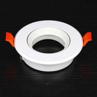 10pcs 2021 Plastic Led Spotlight Bracket Round Square GU10 MR16 Halogen Bulb Fitting Frame Recessed GU10 Bulb Fixture Housing