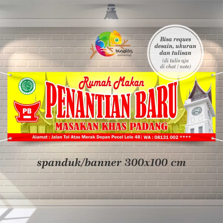 Spanduk Banner Rumah Makan Khas Padang Minang Lazada Indonesia