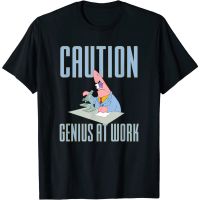 Cartoon SpongeBob SquarePants graphic cotton O-NECK T-shirt for men