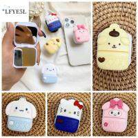 LFYE5L Cinnamoroll ที่รองเดสก์ท็อปกระจกแต่งหน้าคิตตี้ กาวติดแน่น คิตตี้สำหรับเด็ก ขายึดถุงลมนิรภัยสำหรับโทรศัพท์ยี่ห้อโรล ตัวยึดคนขี้เกียจ ป้องกันการตก Apricoroll กระจกถุงลมนิรภัยที่วางโทรศัพท์ อุปกรณ์เสริมโทรศัพท์