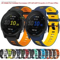 ☊☸ 22 20mm Silicone Band For Garmin Forerunner 265 965 255 255M 245 645 158 55/Venu 2 Plus/Vivoactive 4 3/Venu SQ 2 Bracelet Straps